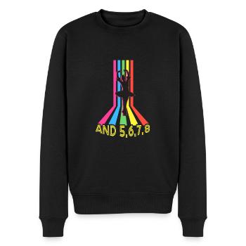 Und 5,6,7,8 Für Tänzer Ballett Tanzen - Männer Premium Bio Pullover - Schwarz - Vorne - Nico (187cm)