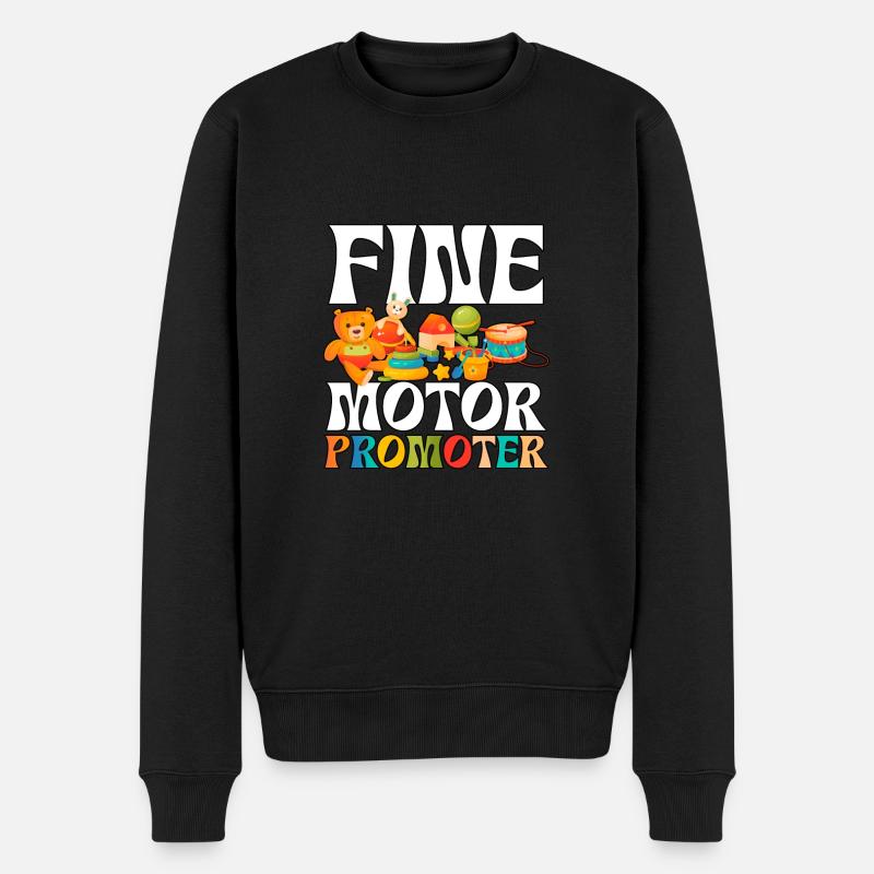 Fine Motor Promoter für Ergotherapeuten - Männer Premium Bio Pullover - Schwarz