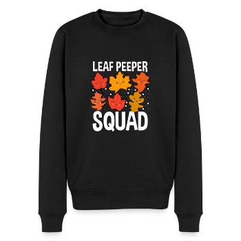 Leaf Peeper Squad Autumn Leaves Autumn Foliage - Men's Premium Organic Jumper - black - Front - Nico (187cm)