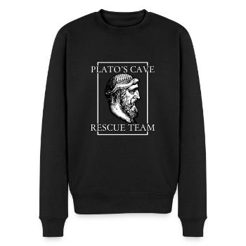 Plato's Cave Rescue Team Altgriechisch Platon - Männer Premium Bio Pullover - Schwarz - Vorne - Nico (187cm)