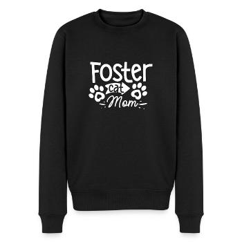 Foster Cat Mom Rescue Adoption Pet - Men's Premium Organic Jumper - black - Front - Nico (187cm)