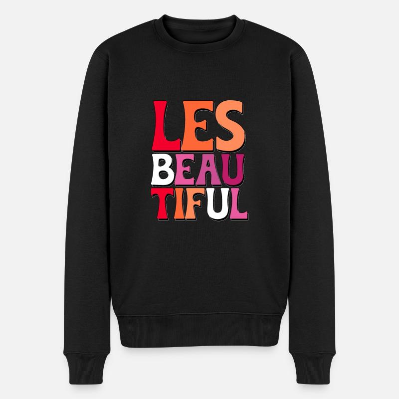 Lesbeautiful Pride Lesbienne LGBT - Pull Premium bio Homme - noir
