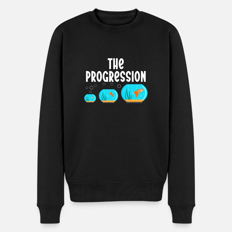 Aquarium L’aquarium aquariophile Progression - Pull Premium bio Homme - noir