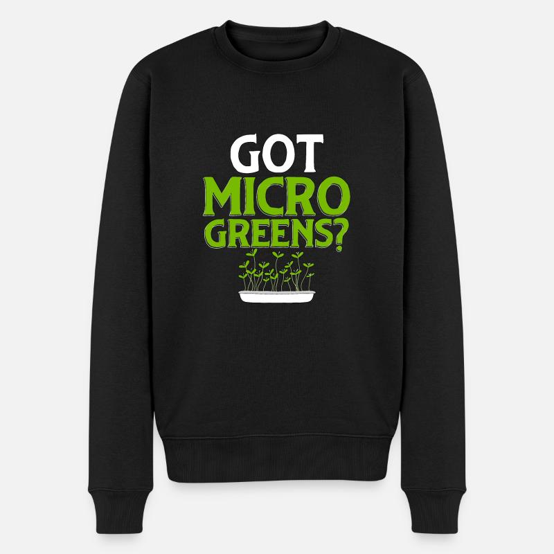 Got Microgreens Jardinage Microgreen - Pull Premium bio Homme - noir