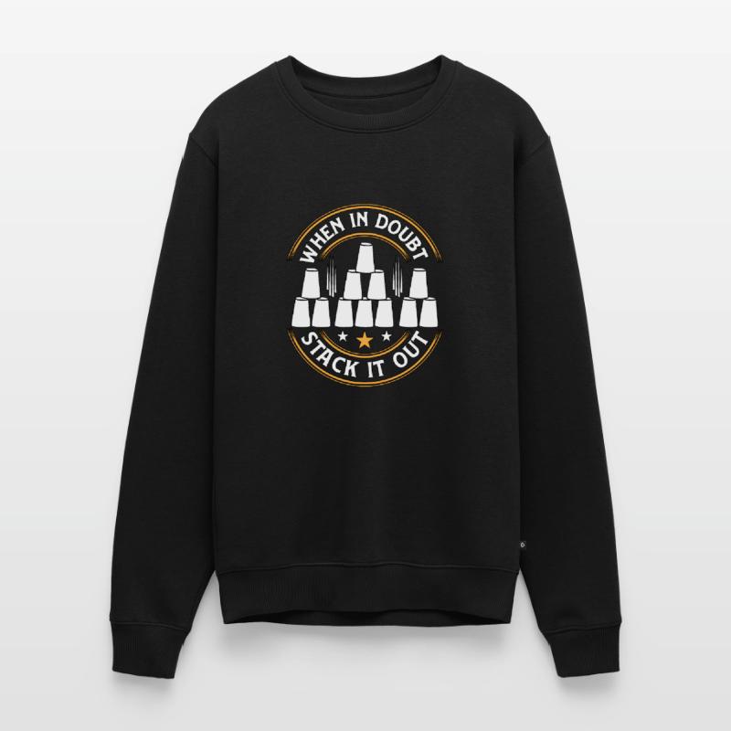 When In Doubt Stack It Out Speed Cup Stacker Männer Premium Bio Pullover