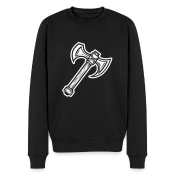 Élément de hache - Pull Premium bio Homme - noir - Devant - Nico (187cm)