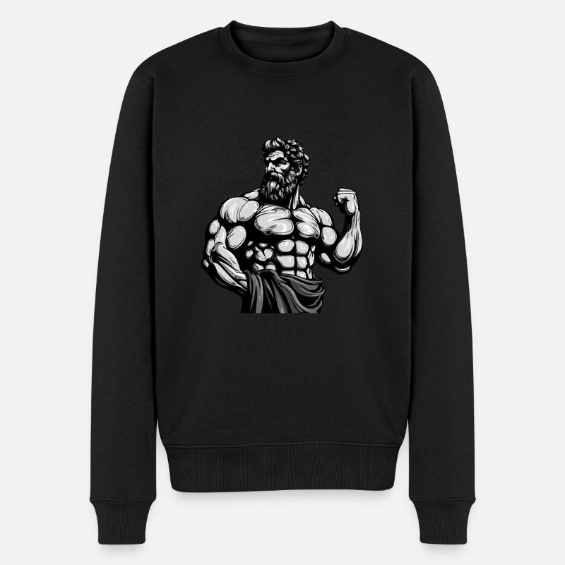 Bodybuilder Beast Muscles - Pull Premium bio Homme - noir