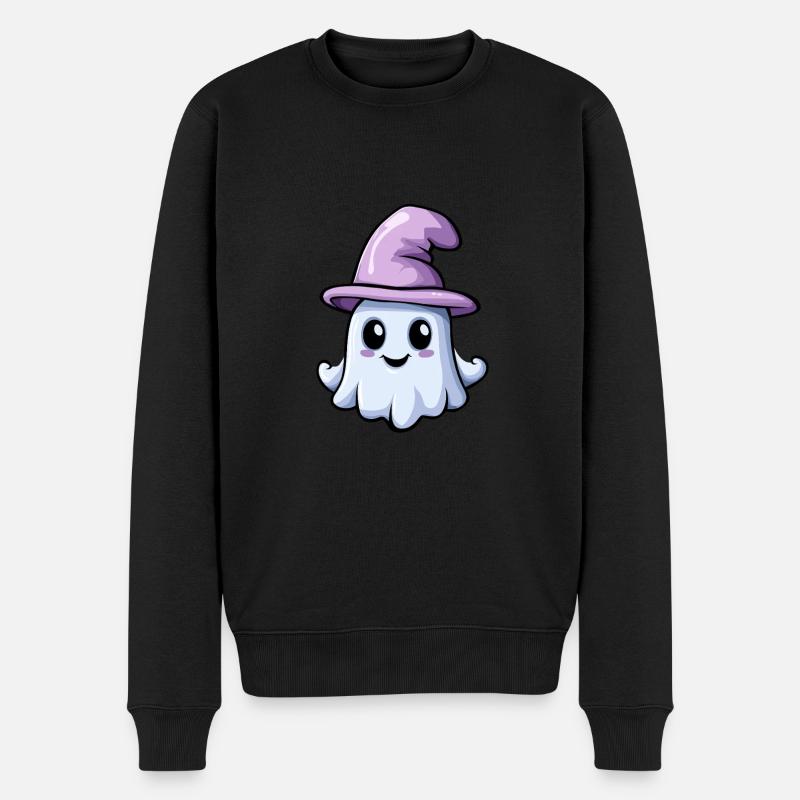 Magischer Babygeist - Männer Premium Bio Pullover - Schwarz