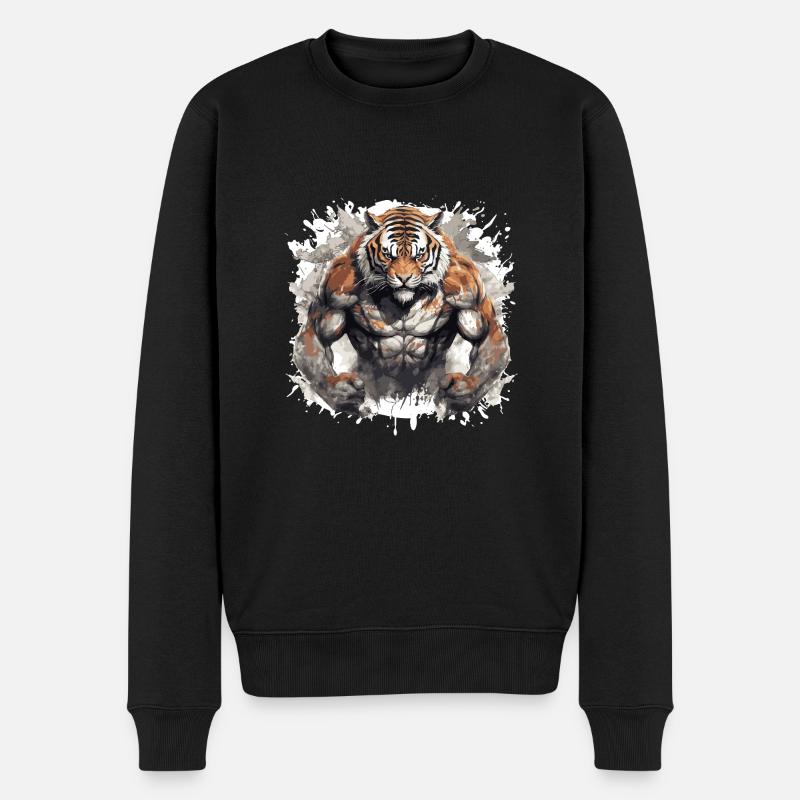 Muscles du tigre - Pull Premium bio Homme - noir