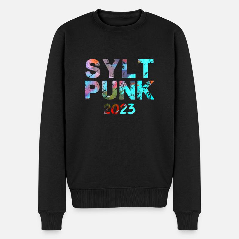 sylt punksylt punk,punk,punks,sylt,graffiti - Männer Premium Bio Pullover - Schwarz