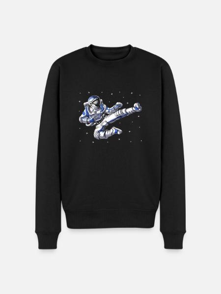 Astronaut Karate - Men's Premium Organic Jumper - black