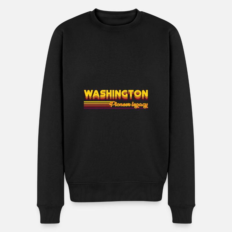 cool Washington États-Unis États design - Pull Premium bio Homme - noir