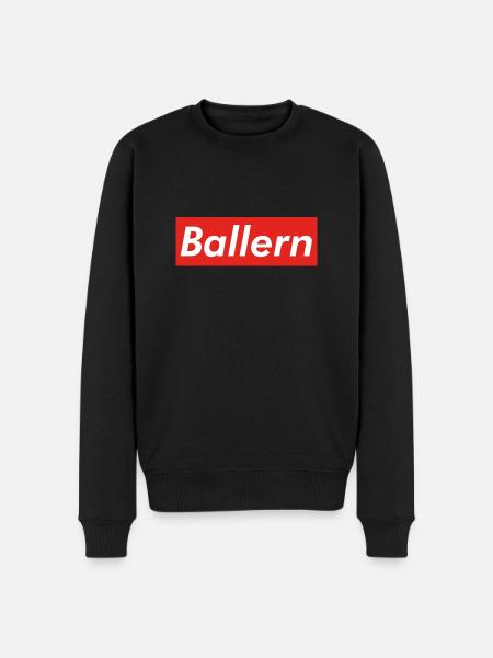 Ballern CR - Männer Premium Bio Pullover - Schwarz