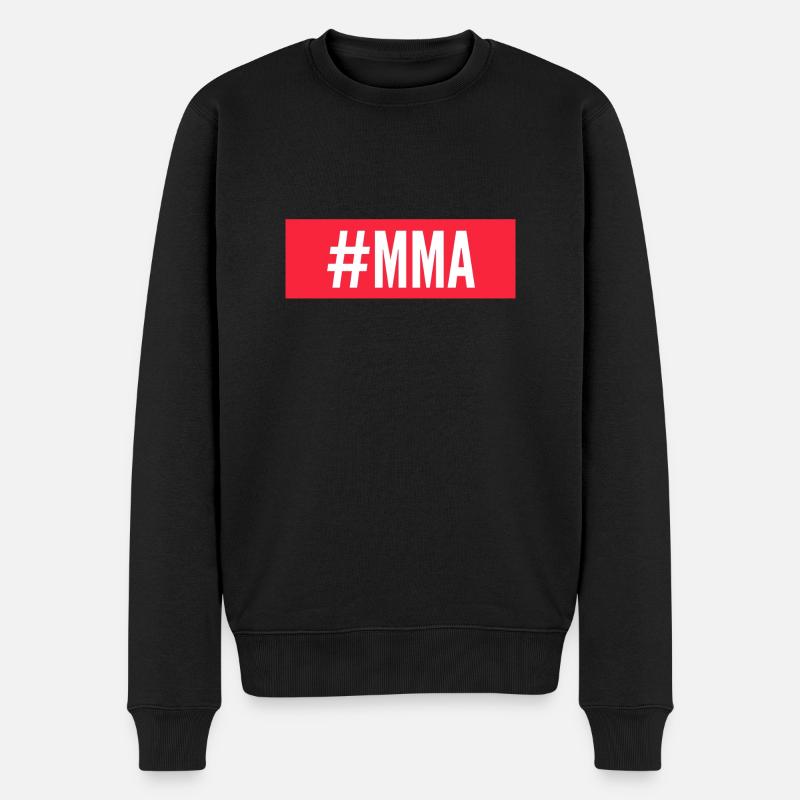#MMA - Männer Premium Bio Pullover - Schwarz