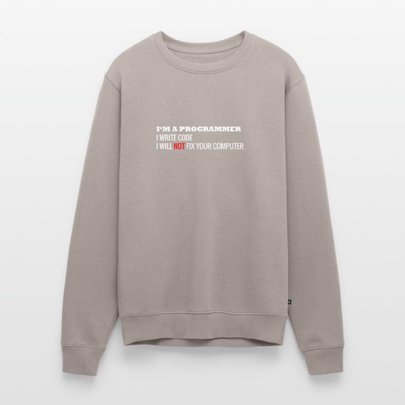 Ich bin ein Programmierer Computer Nerd Informatik Männer Premium Bio Pullover