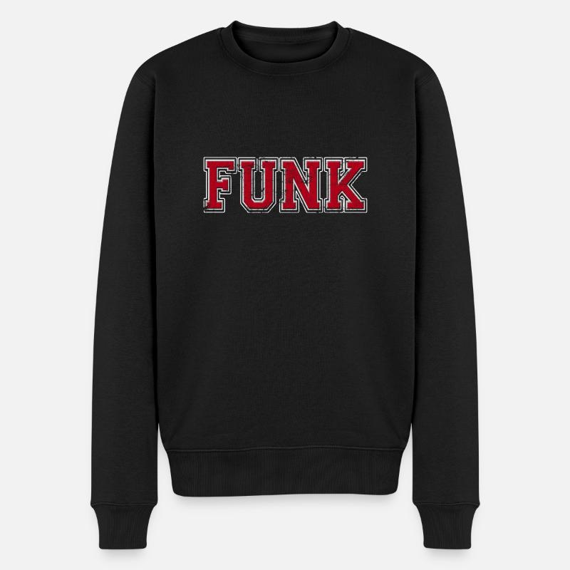 Funk Big Grunge - Pull Premium bio Homme - noir