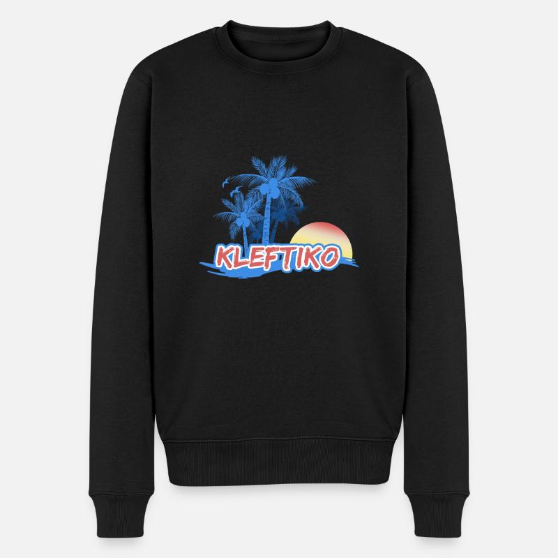Strand Kleftiko - Männer Premium Bio Pullover - Schwarz