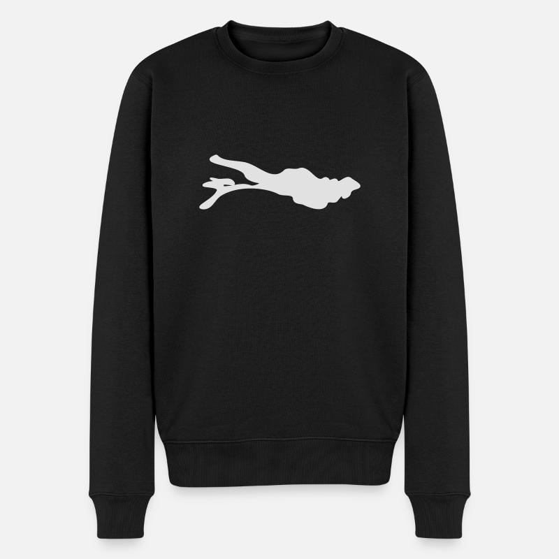 bodensee - Männer Premium Bio Pullover - Schwarz