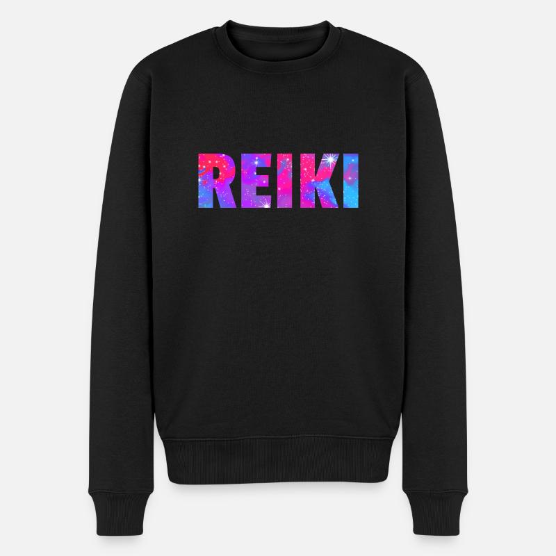 Reiki Reiki Practitioner Energy Heilung - Männer Premium Bio Pullover - Schwarz