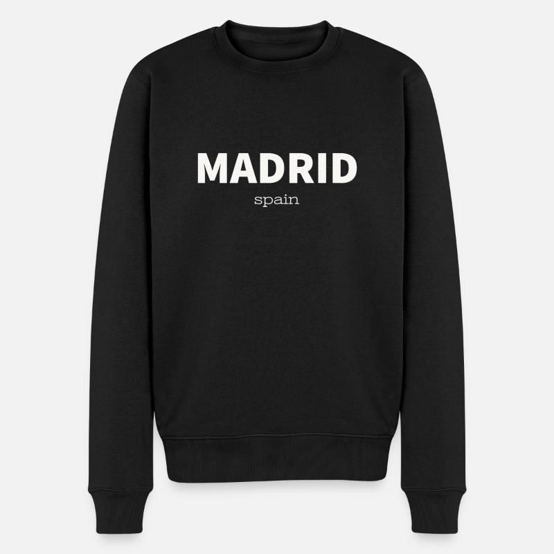 MADRID - Pull Premium bio Homme - noir