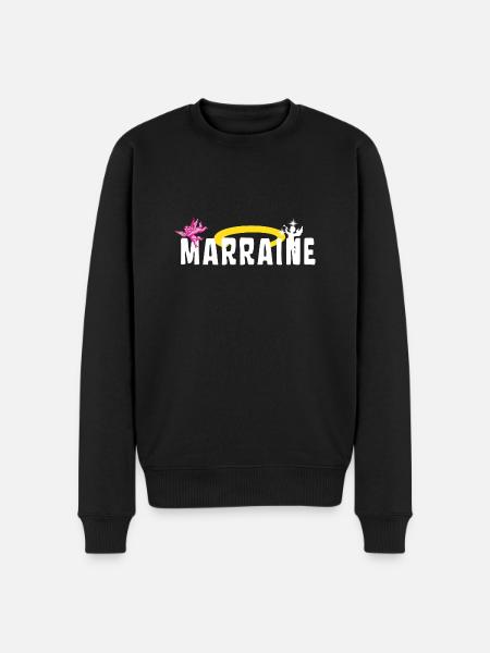 Marraine Baptême Auréole Anges - Pull Premium bio Homme - noir
