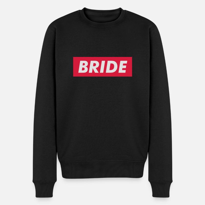 BRIDE - Männer Premium Bio Pullover - Schwarz