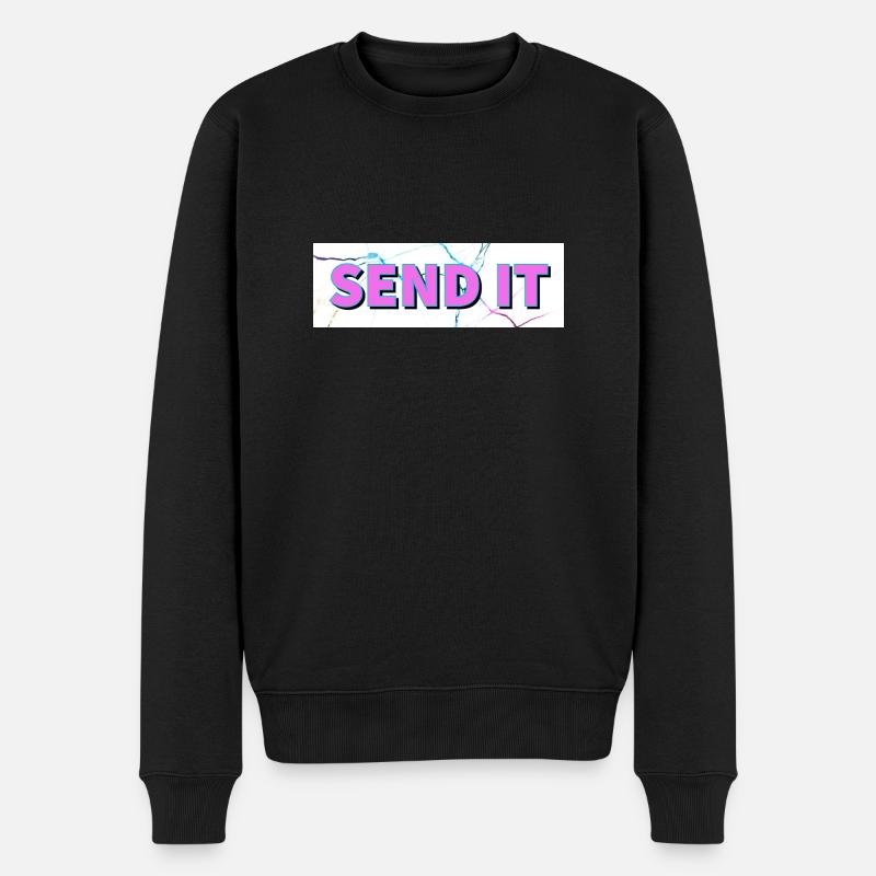 Logo de la boîte SEND IT - Pull Premium bio Homme - noir
