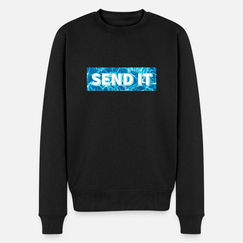SEND IT Boxlogo - Männer Premium Bio Pullover - Schwarz