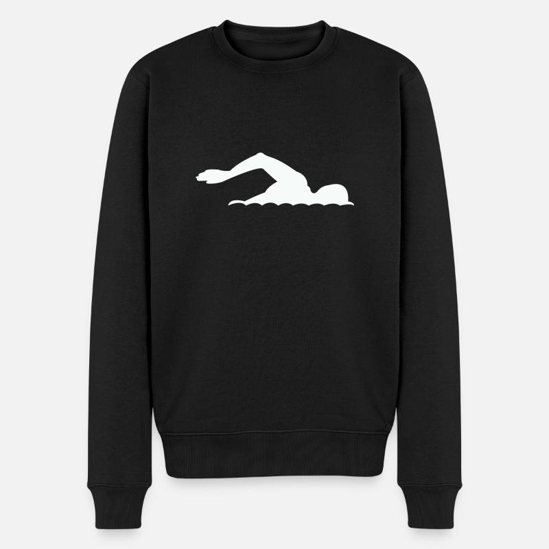 natation - Pull Premium bio Homme - noir