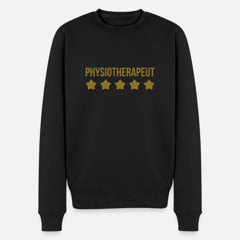 Physiotherapeut - Männer Premium Bio Pullover - Schwarz