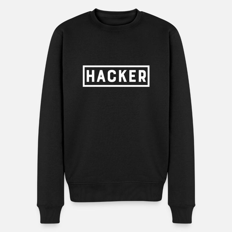 hacker - Pull Premium bio Homme - noir