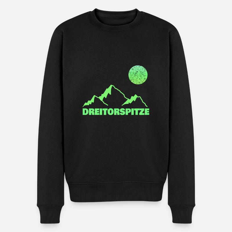 Klettern Dreitorspitze - Männer Premium Bio Pullover - Schwarz