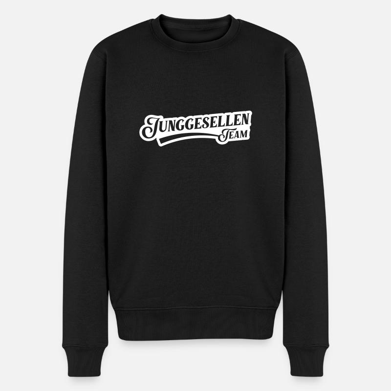 Junggesellen Team Jga - Männer Premium Bio Pullover - Schwarz