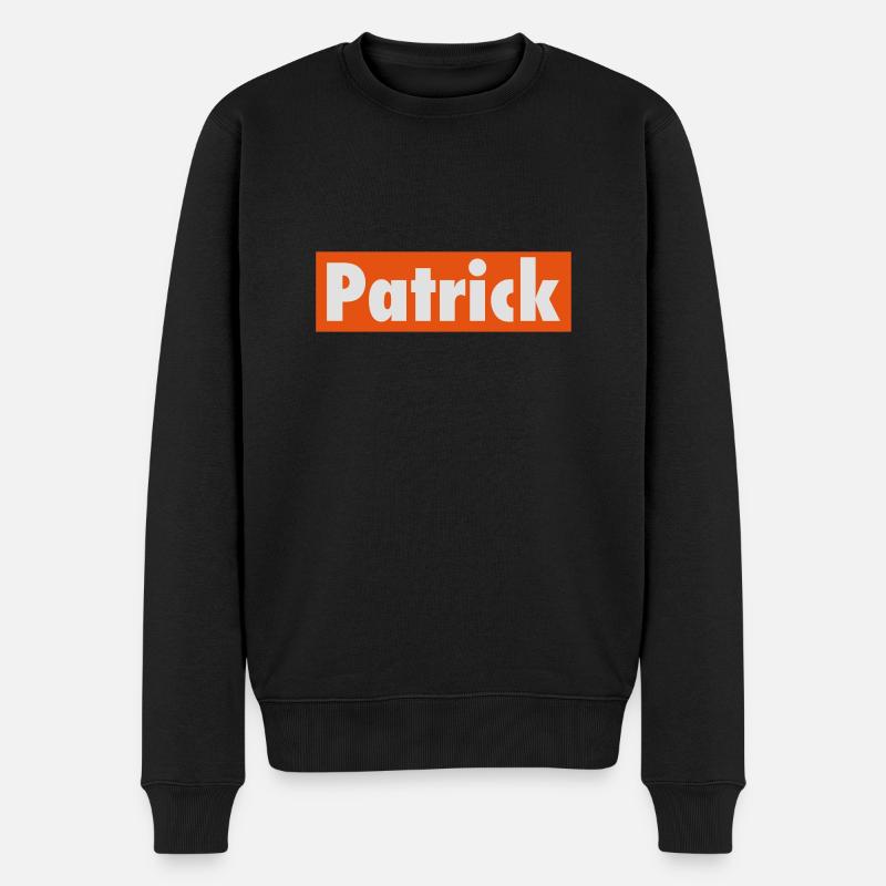 Patrick - Männer Premium Bio Pullover - Schwarz