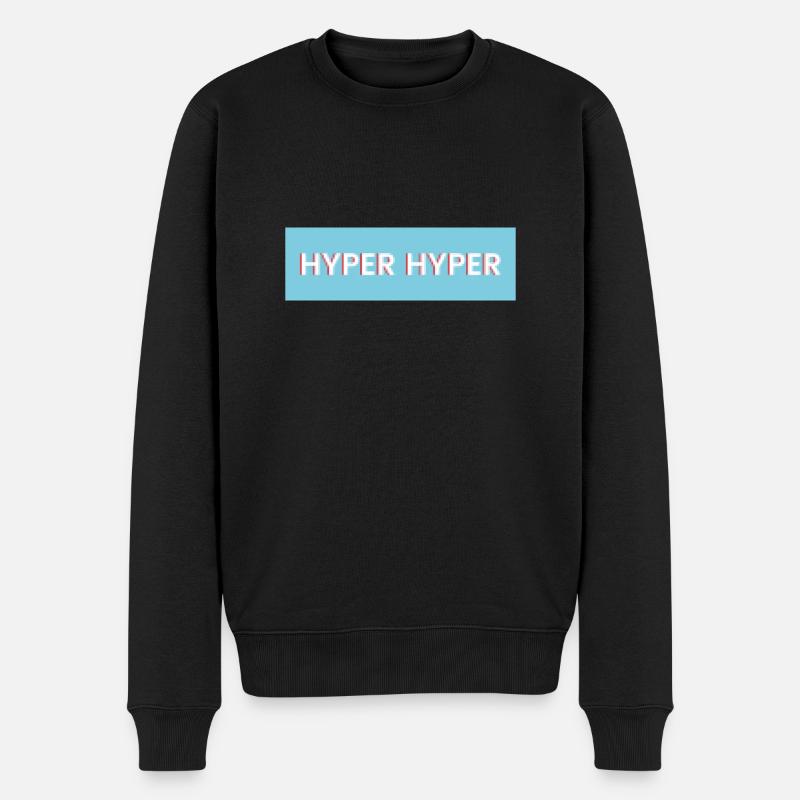 HYPER HYPER pixel - Men's Premium Organic Jumper - black