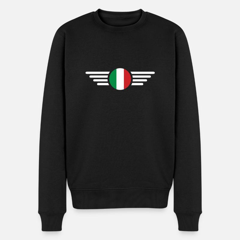 J’aime l’Italie - Pull Premium bio Homme - noir