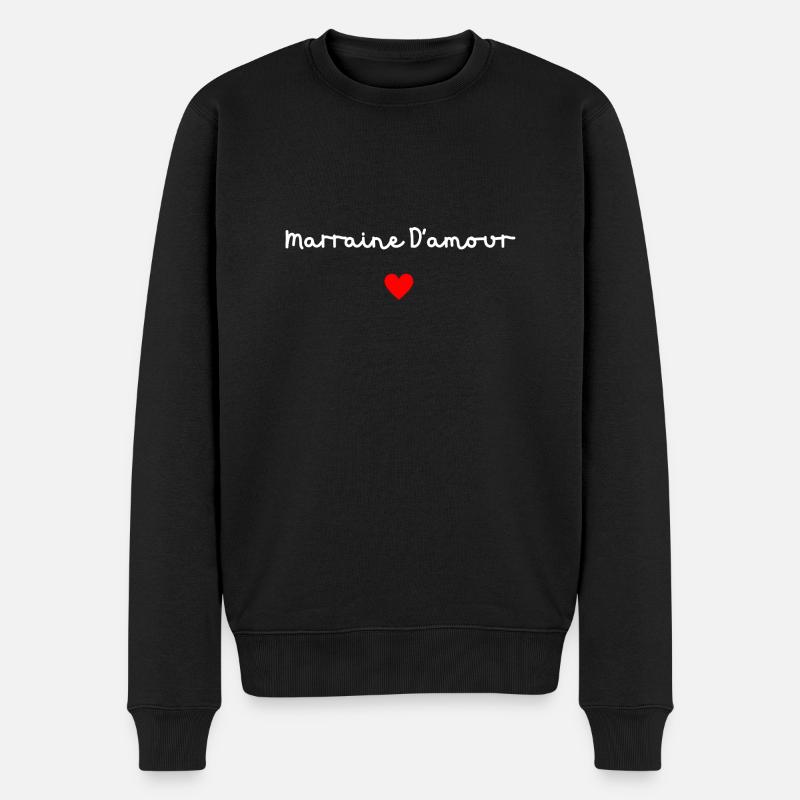 Marraine d’amour - Pull Premium bio Homme - noir
