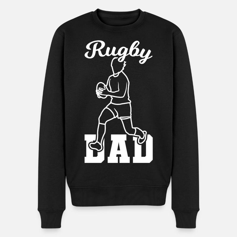 Papa rugby - Pull Premium bio Homme - noir