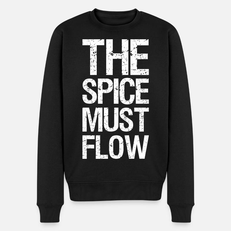 the spice must flow - Männer Premium Bio Pullover - Schwarz