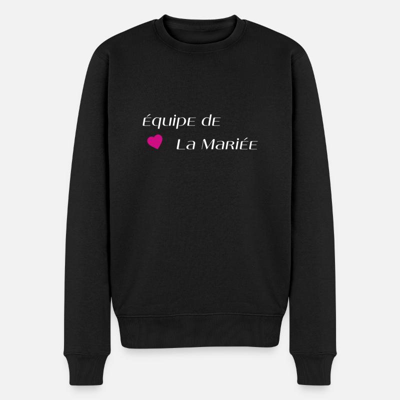 Équipe de la mariée - Pull Premium bio Homme - noir