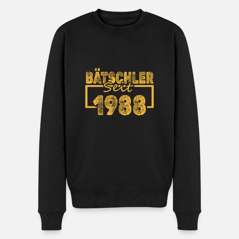 Bachelor 1988 - Männer Premium Bio Pullover - Schwarz