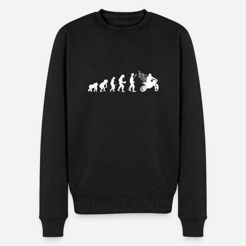 évolution motard - Pull Premium bio Homme - noir
