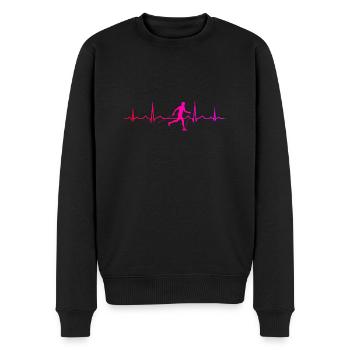 Nordic Walker Nordic Walking Walking Walken - Männer Premium Bio Pullover - Schwarz - Vorne - Nico (187cm)