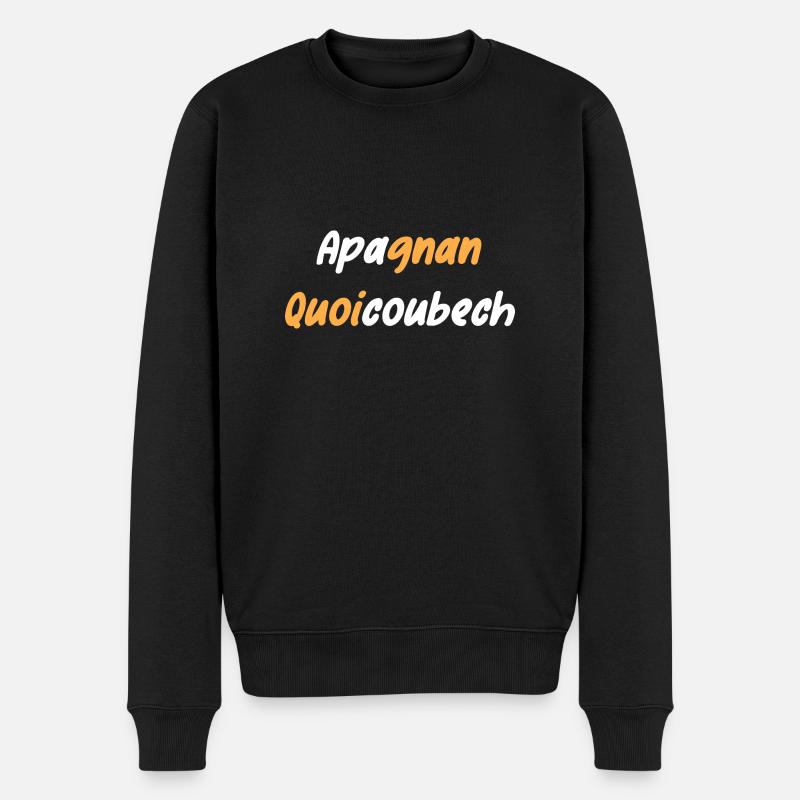 quoicoubeh - Pull Premium bio Homme - noir