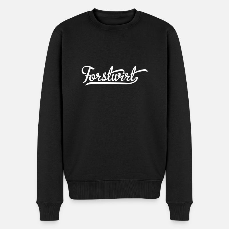 Forstwirt - Männer Premium Bio Pullover - Schwarz