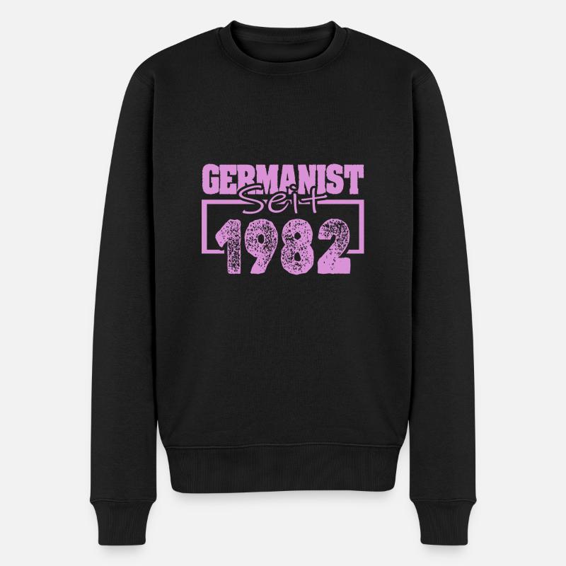 Jahrgang 1982 - Männer Premium Bio Pullover - Schwarz