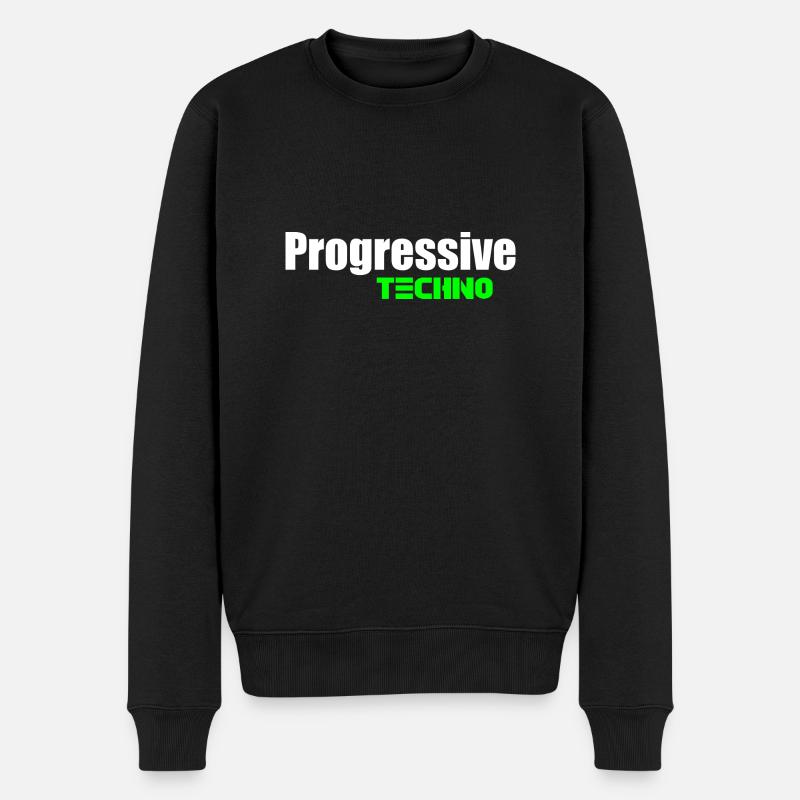 Techno progressive - Pull Premium bio Homme - noir