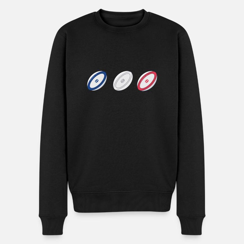 Rugby Sport Geschenk - Männer Premium Bio Pullover - Schwarz