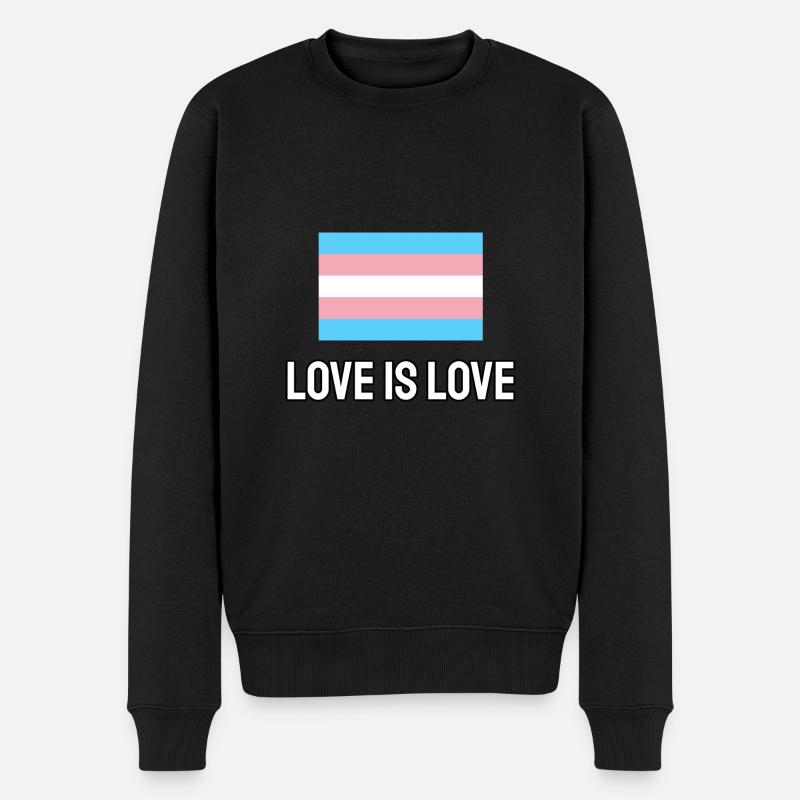 L’amour trans est l’amour - Pull Premium bio Homme - noir