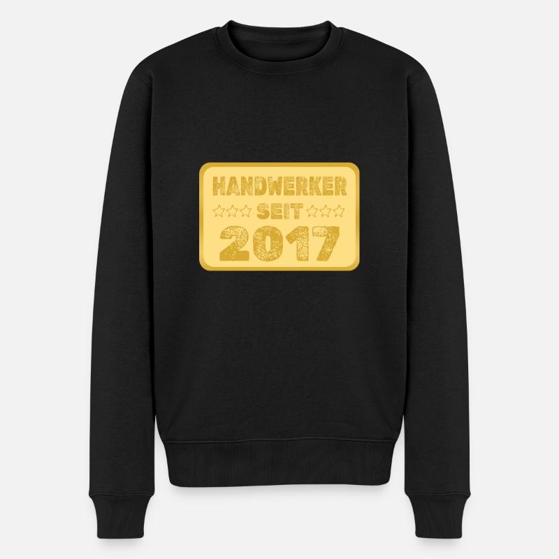 2017 - Männer Premium Bio Pullover - Schwarz